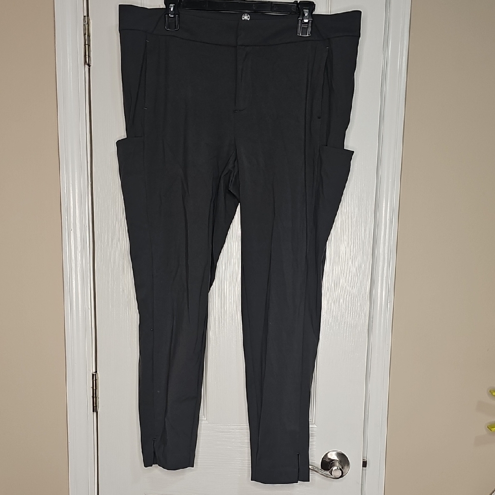 GAIAM‎ womens Athletic Pants Dark Grey Size 16 Stretchy Yoga Running